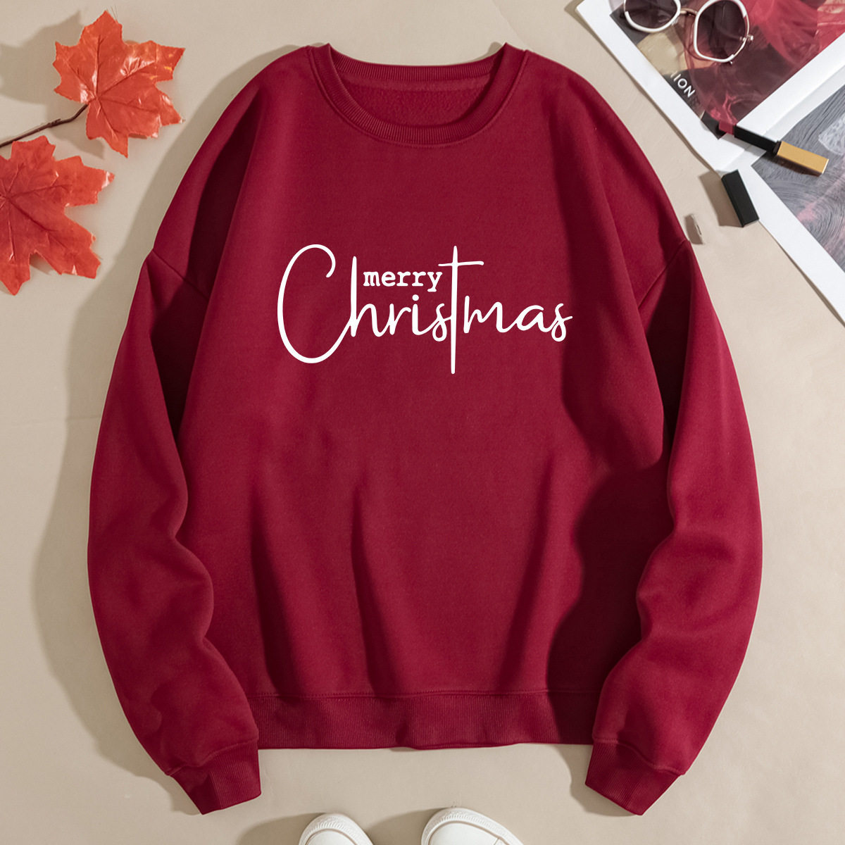 圣诞节长袖卫衣女Christmas