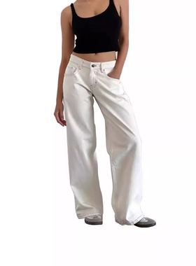 女牛仔裤y2k baggy jeans for women trendy low rise casual