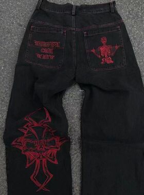 American Y2K 2026 Baggy Wide Leg Jeans Women Overszied Pants