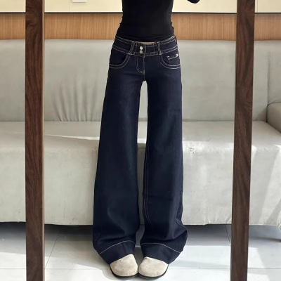 American Retro Low Rise Baggy Jeans Women's Summer Pants女裤