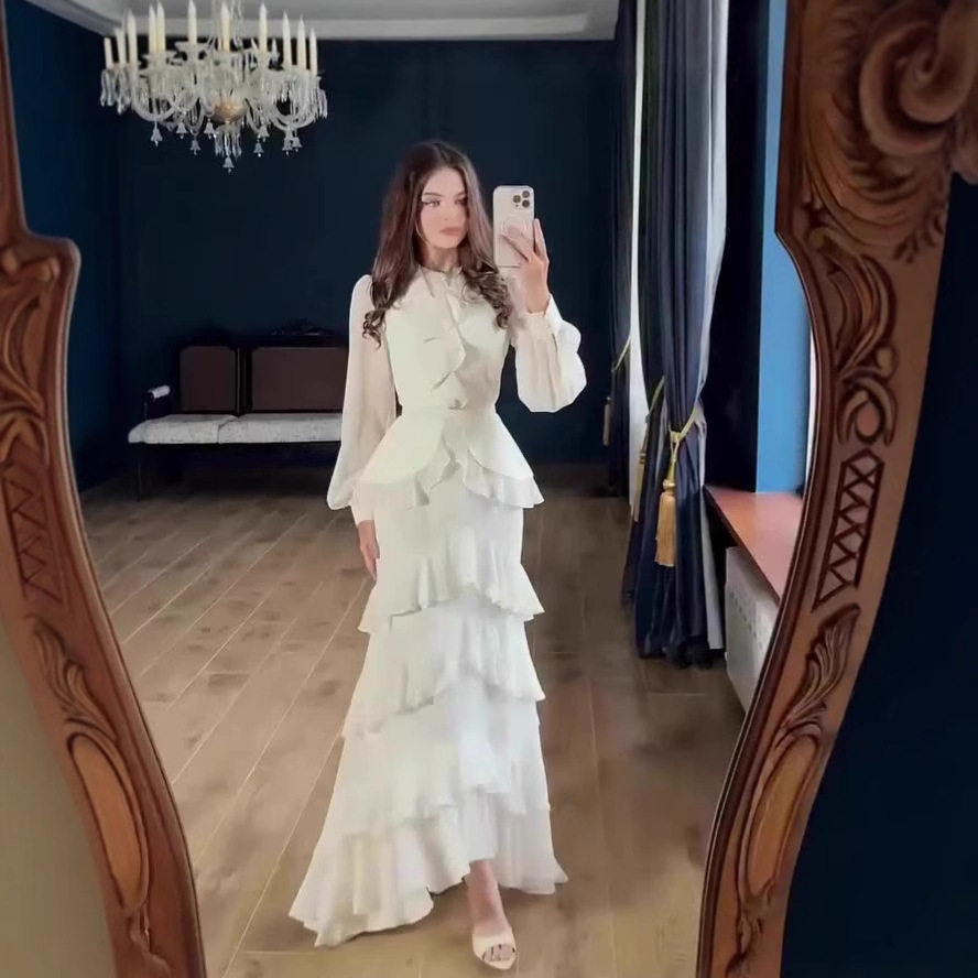 new dress women elegant ladies vestidos欧美新款高贵优雅柔美图片