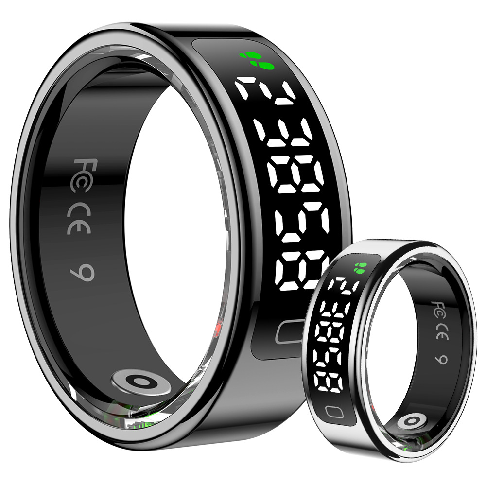 Smart Ring Display Screen Touch Health Manager Man Women智能