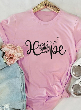 纯棉T恤女women cotton Tshirt Print tee Casual Couple T Shirt