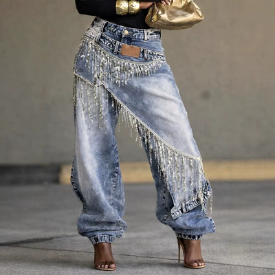 y2k jeans stylish denims pants streetwear trousers2026欧美