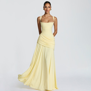 New Spaghetti Strap Sexy Prom Gowns Women's Sexy Maxi Dress