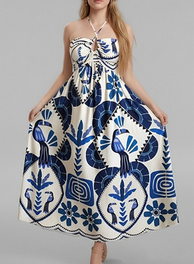 women dress ladies fashion dresses2026新款气质优雅镂空大摆挂