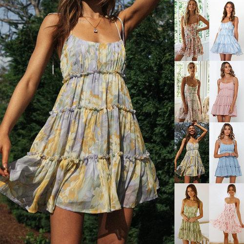 summer dress women casual elegant lady vestidos新品 欧美度假