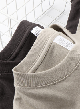 Men Plain Tshirt Women Basic T-shirt250g正肩重磅深灰纯棉