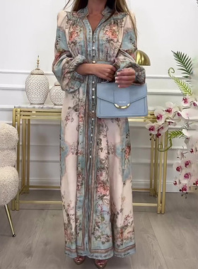 women's new dress ladies fashion dress2026新款复古气质长袖