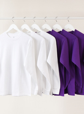 Cotton TShirt Long Sleeve Pullover Tops250g重磅纯棉长袖T恤