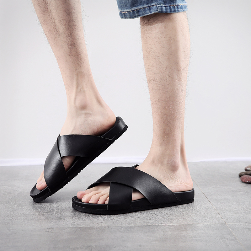 outdoor cork slippers for women man flats sandals slides