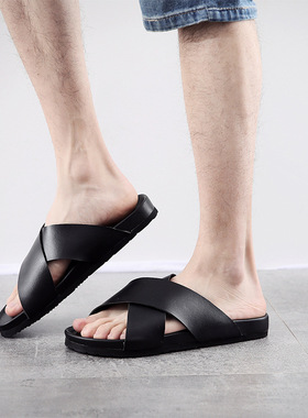 outdoor cork slippers for women man flats sandals slides