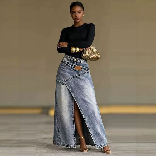 designer jeans patchwork trousers stylish denim pants2026