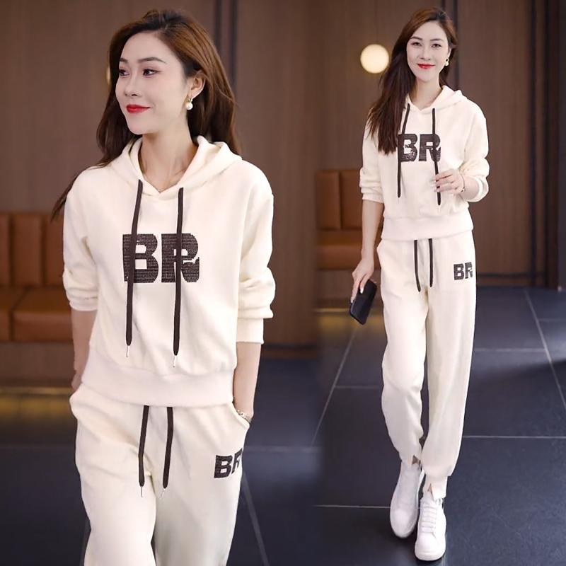时尚休闲套装女士女款气质服装2025年春秋季新款洋气气减龄两件套