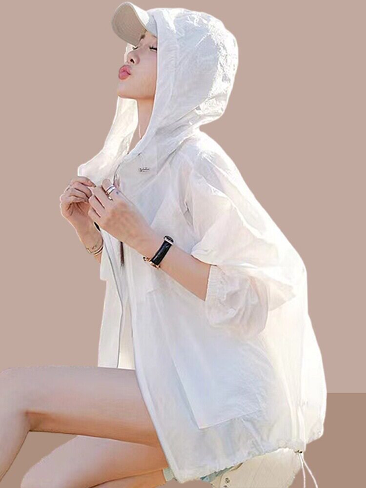 薄款防晒衣女款夏季外套新款防晒服冰丝爆款大码防晒衫小个子图片