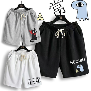 宽松潮流休闲男五分裤 夏季 百搭 cos短裤 nichijou日常动漫周边同款