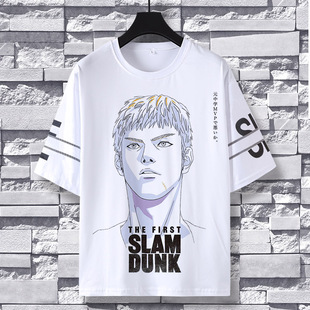 灌篮高手联名T恤樱木花道流川枫情侣装夏季潮牌短袖青少年学生男