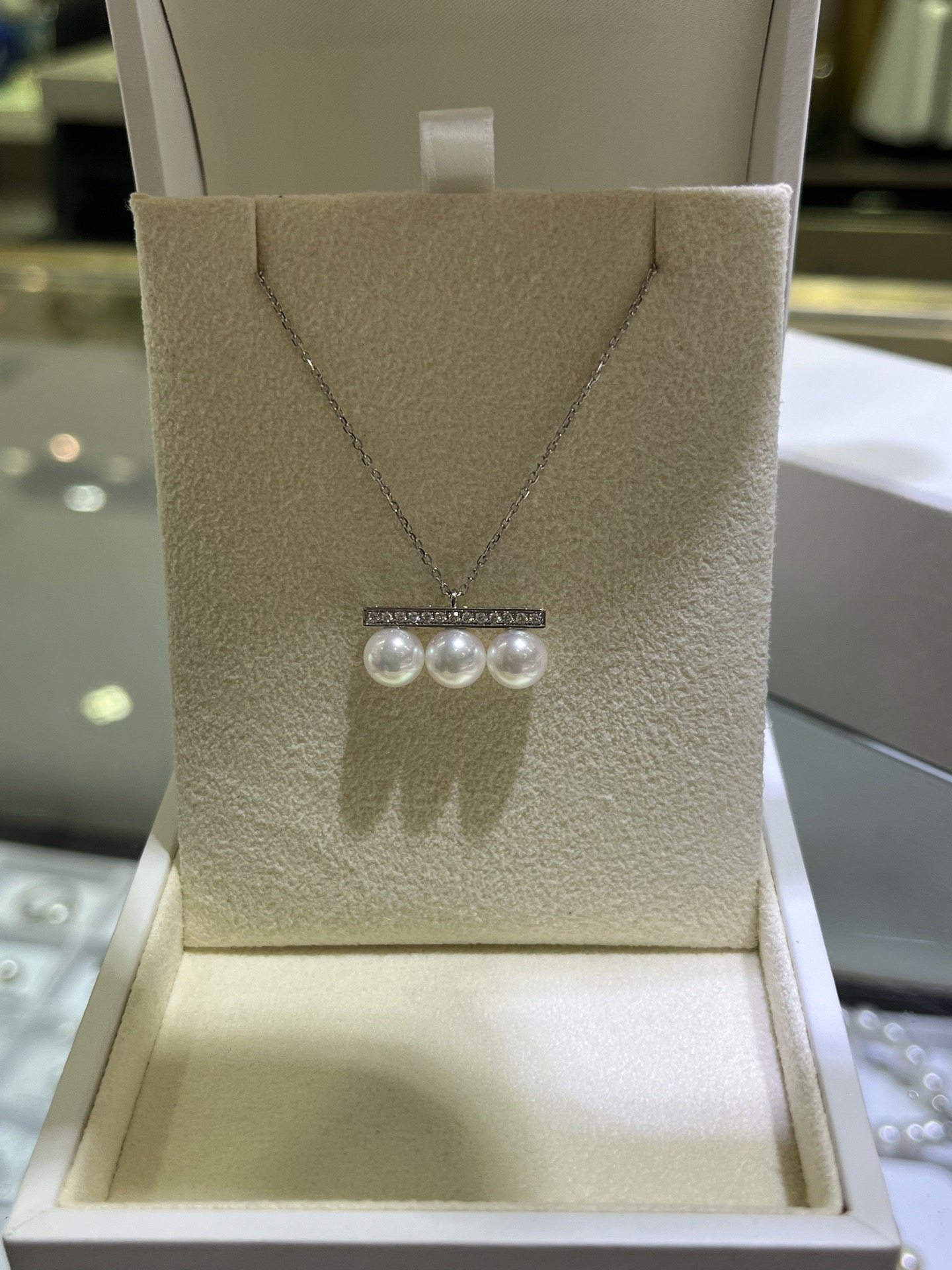 冷光6～6.5mm海水akoya项链 18k天然钻石镶嵌,珠宝/钻石/翡翠,颈饰,淘宝优惠券,粉丝福利购,淘宝优惠卷