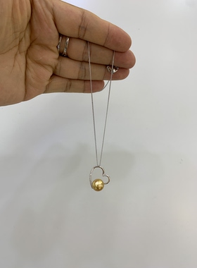 不鉴赏，炫彩浓金9.88mm金珠吊坠