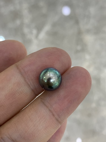 色标「孔雀蓝」 10.81mm绝色大溪地 很贵，也很好。