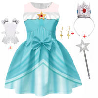 Rosalina Princess Dress for Girls, Super Mario, Peach and Daisy cosplay dress thumbnail 8