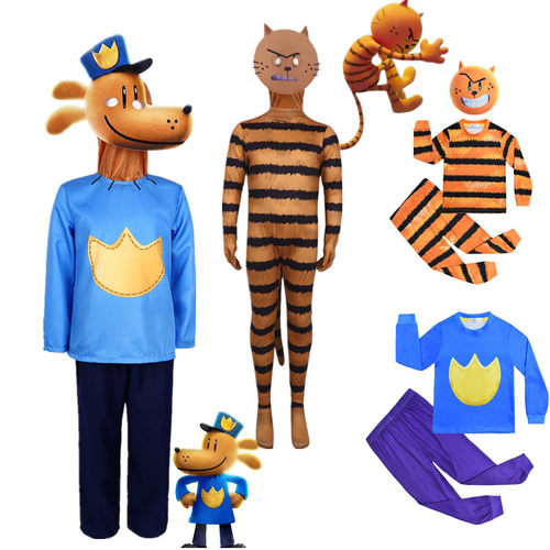 儿童神探狗狗Dogman扮演服装cos