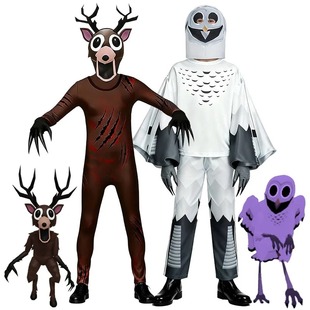 Deer 万圣节99夜森林鹿猫头鹰Nights Forest The cos连体衣服