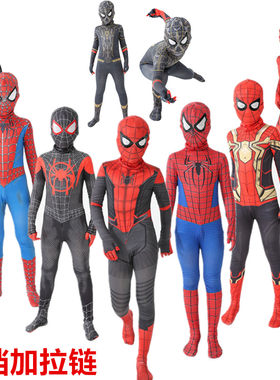 成人男女童spiderman蜘蛛侠服装毒液