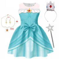 Rosalina Princess Dress for Girls, Super Mario, Peach and Daisy cosplay dress thumbnail 7