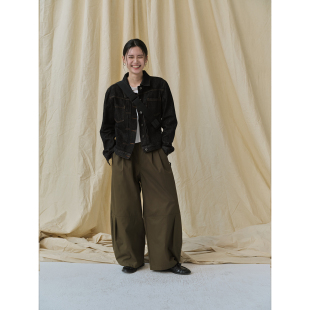 长裤 休闲两色工装 分割 popoup26SS