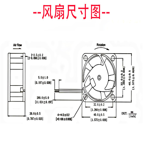 新款全新4cm厘米4020发那科系统24V双风扇六针1608KL-05W-B69代替