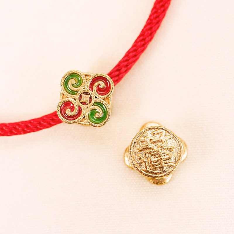 金色好运风车金属饰品配件手工编织手链项链吊坠配饰手串diy材料