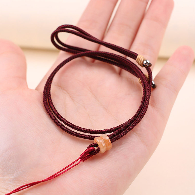 金泉华车轮珠如意吊坠项链绳