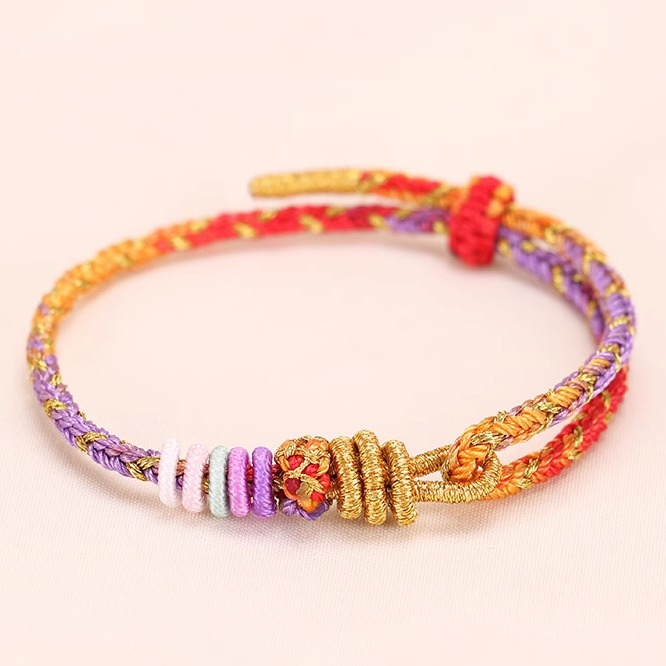 龙年手绳手工DIY材料包金泉华