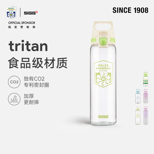SIGG希格劳力士大师赛联名盲盒款精彩系列网球水杯一键开合随行杯