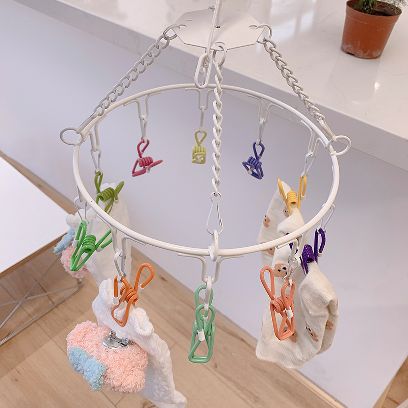 铁艺衣架防风袜子内裤晾晒架阳台