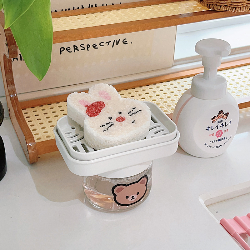 家用按压自动出洗洁精皂液器玻璃罐按压出液按压瓶厨房洗碗好物