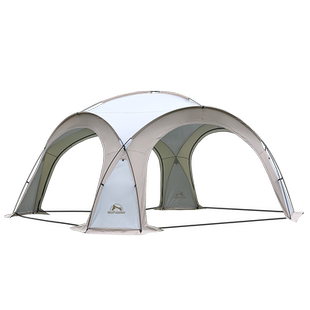 蒙古包穹顶天幕铝杆钛黑胶防晒蛋壳大帐篷户外露营空间遮阳棚圆形