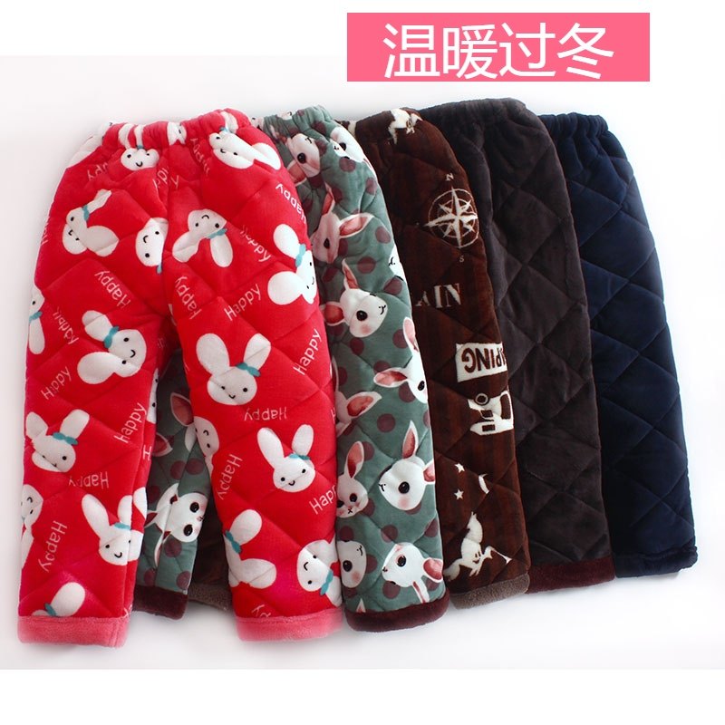冬加厚儿童睡裤中大童法兰绒三层加厚夹棉裤男女童棉裤家居保暖裤,童装/婴儿装/亲子装,家居裤/睡裤,淘宝优惠券,粉丝福利购,淘宝优惠卷