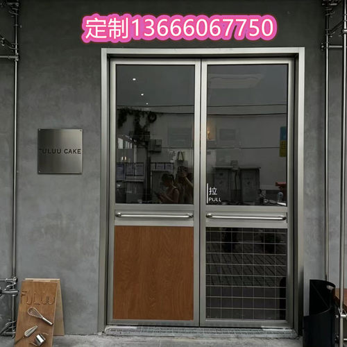 店铺门玻璃门网红门咖啡店大门