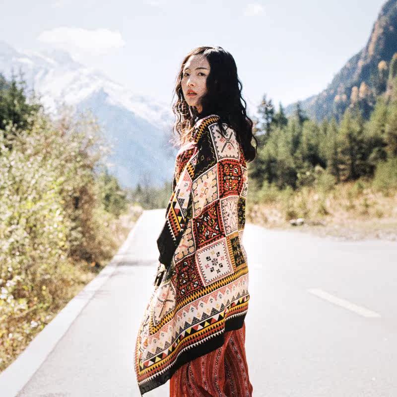 Ethnic style Bohemia scarf Shawl Dual use Xinjiang Travel? necessary Artifact photograph lengthen cloak fashionin the Accessories/Leather belt/Hat/Muffler , Muffler/Scarves/Shawl  category - from Buy2taobao.com to provide professional Taobao agent buy service