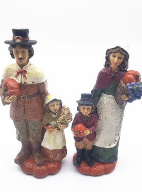 花之果丰收节树脂摆件