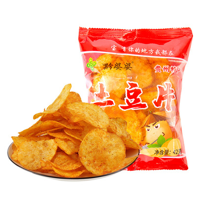 特产贵州黔婆婆袋装麻辣薯片小吃