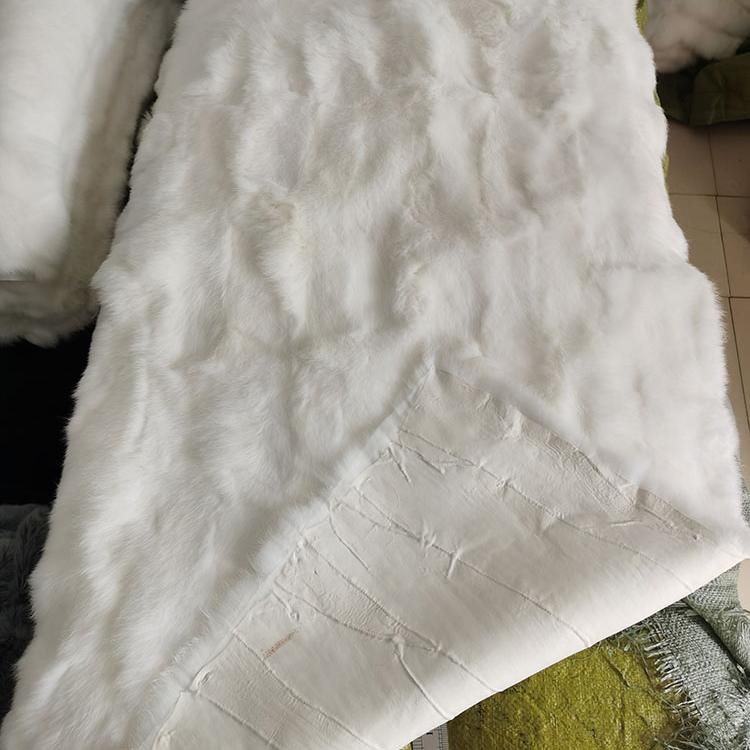 冬季加厚保暖獭兔毛褥子毯子服装内胆面料飘窗垫地毯橱窗兔毛布料