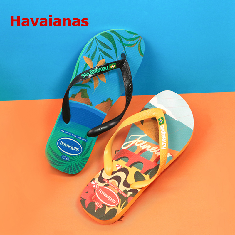 Havaianas巴西风沙滩防滑人字拖