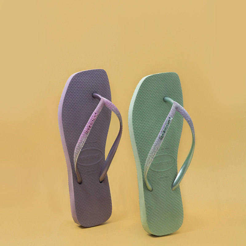 Havaianas哈唯纳专柜正品渐变海边拖鞋防滑新款哈瓦那方头人字拖