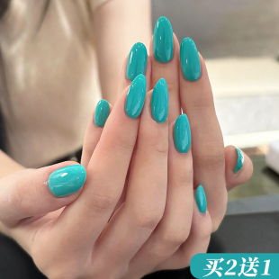 蓝色美甲甲油胶2026新款美甲店专用纯色薄荷蓝绿孔雀蓝克莱因蓝