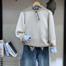 保罗彼得 专柜正品男士圆领卫衣 宽松舒适 简约百搭TBECW00184