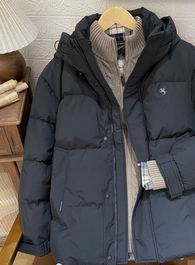 保罗彼得专柜正品男士羽绒服90鸭绒舒适简约连帽百搭YCED74030