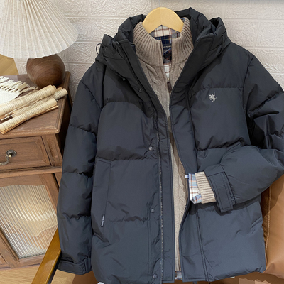 保罗彼得专柜正品男士羽绒服90鸭绒舒适简约连帽百搭YCED74030